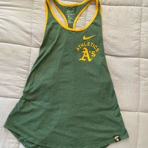 oakland athletics mlb tank top size large